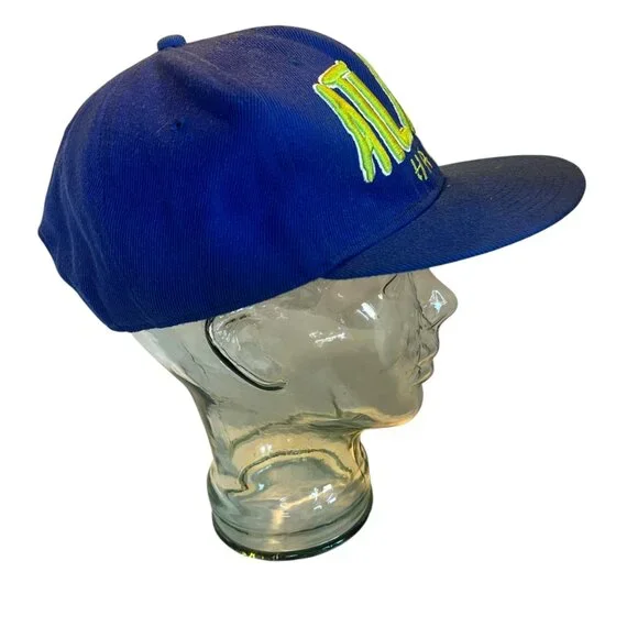 Vintage Atlanta Hawks Blue & Green Snapback Hat - Picture 5 of 6